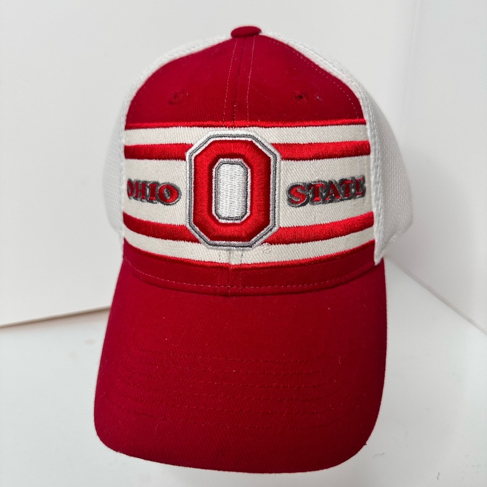 Ohio State‎ Buckeyes Adjust Velcro Adult Cap – Red/White – Captivating Headgear